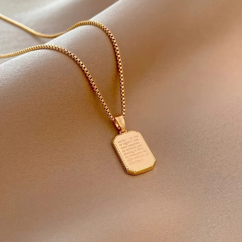 Square Pendant Necklace