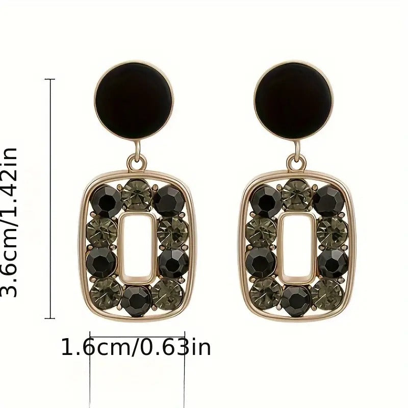 Square Hollow Dangle Earrings