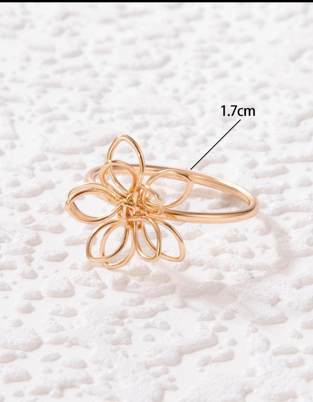 Wire-wrapped Flower Shaped Ring